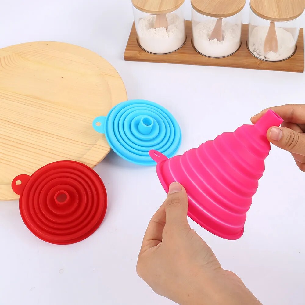 Foldable Funnel Silicone Collapsible Funnel